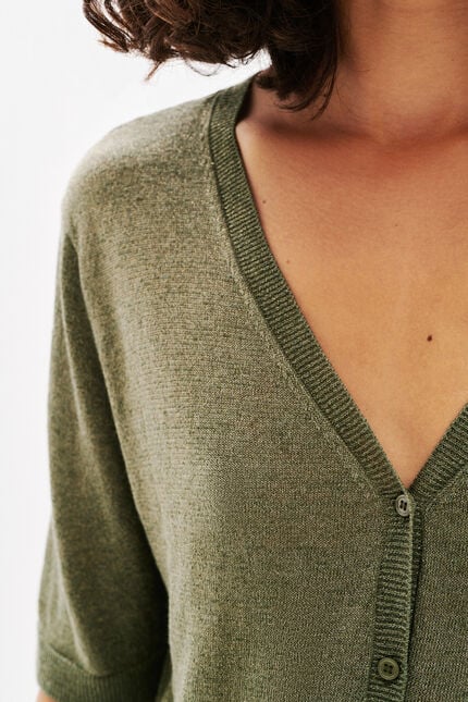 Pull Milly vert kaki femme