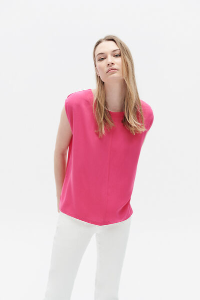 t-shirt osiris b rose fushia femme