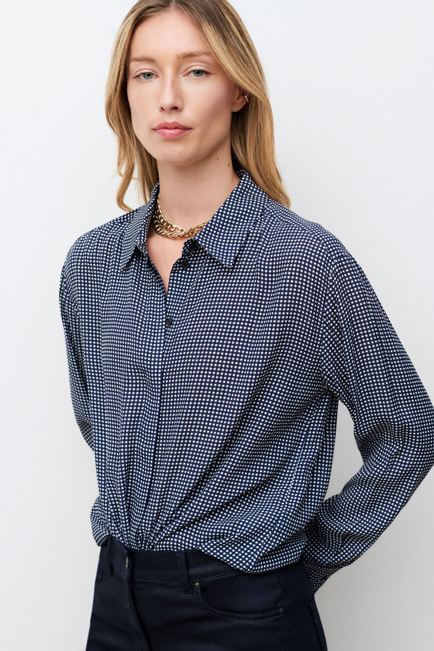 Chemise Cabyvichy bleu marine femme