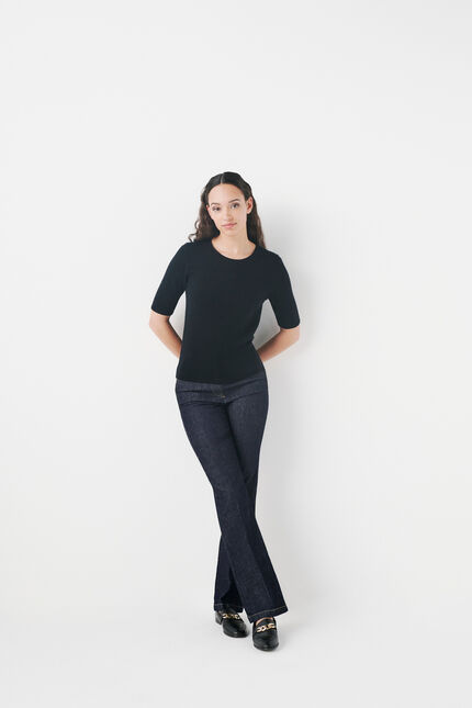mnadege 100% wool sweater black woman