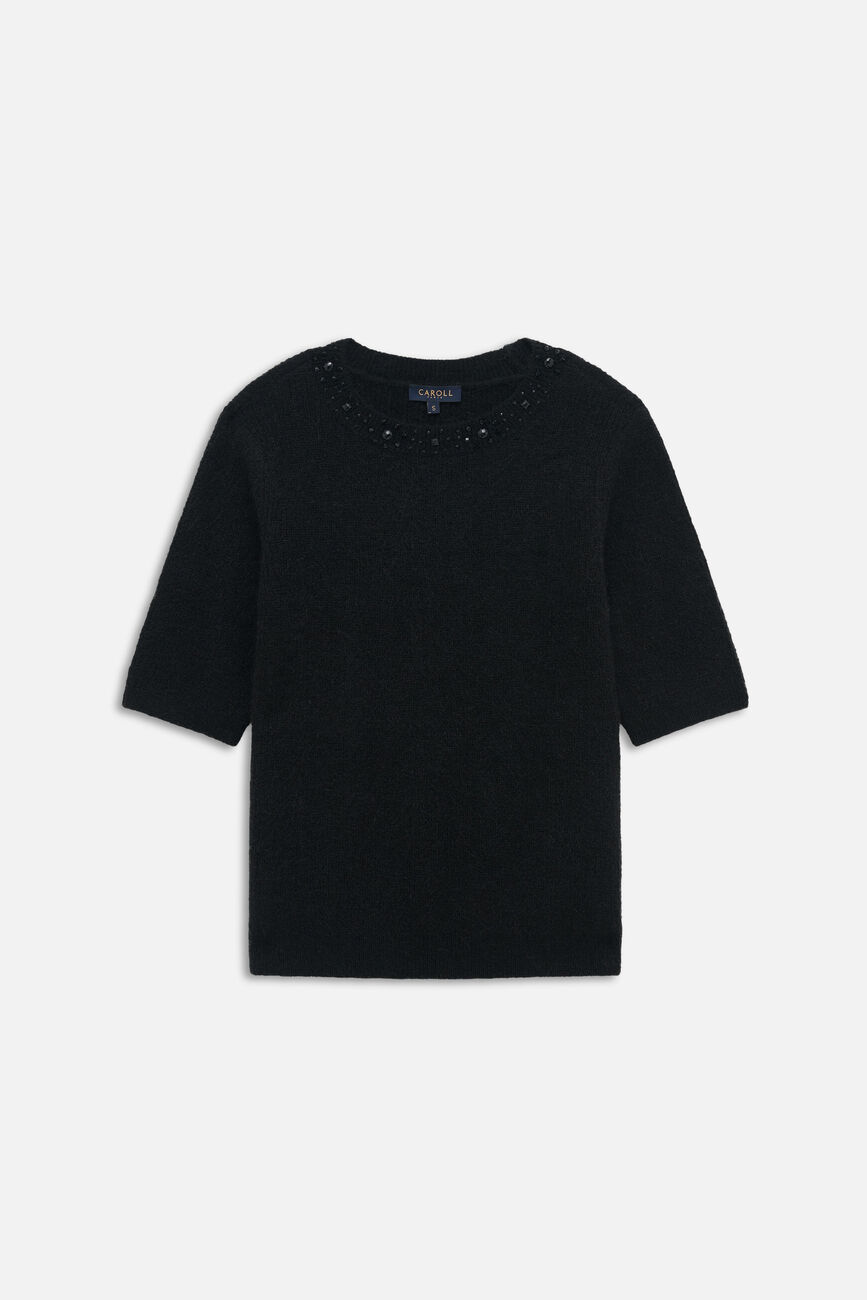 Pull mpauline noir femme