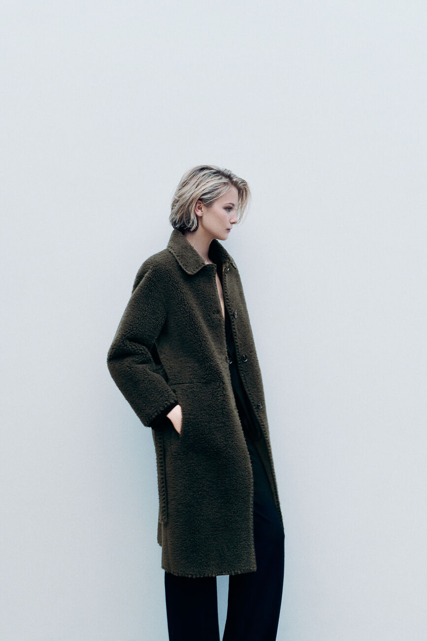 Garden coat light green woman