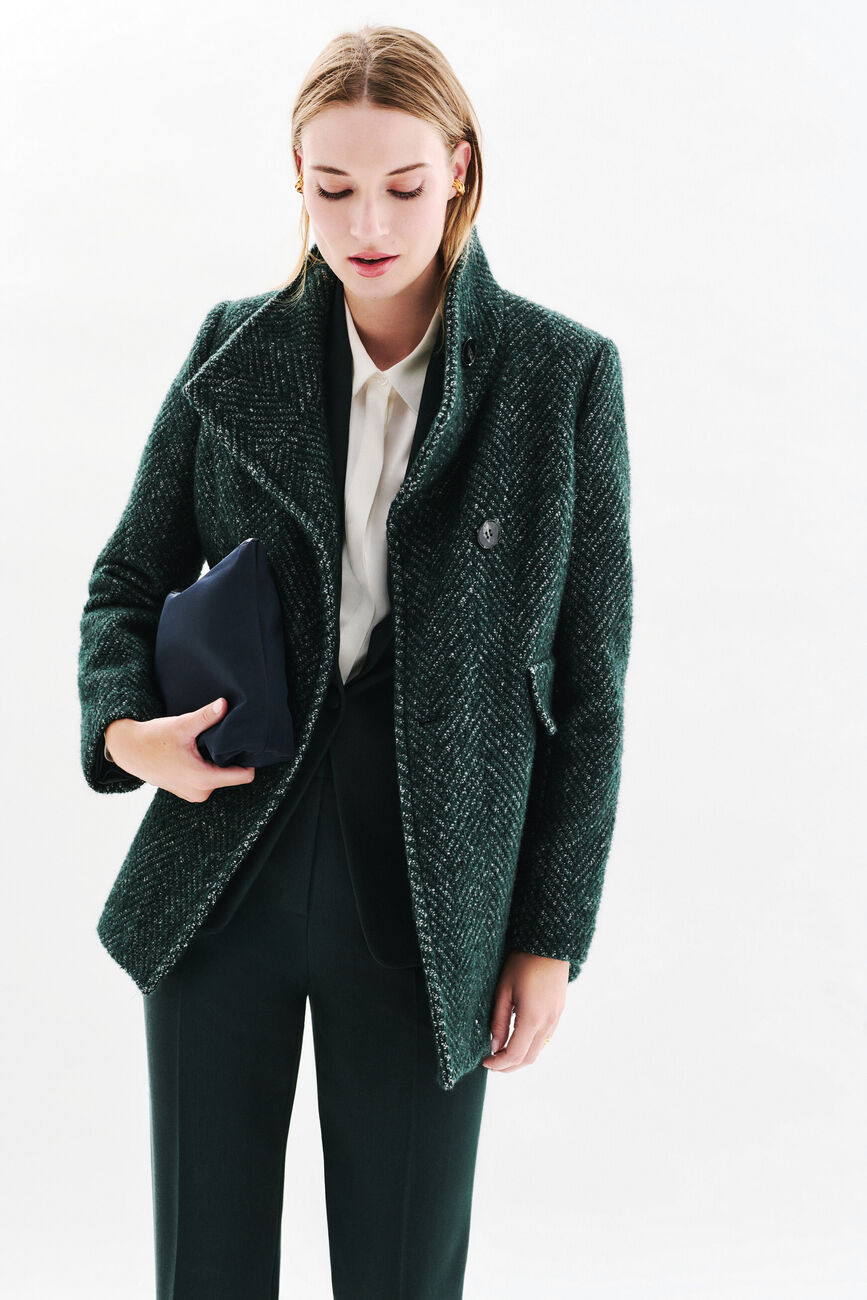Abrigo Ali verde oscuro mujer