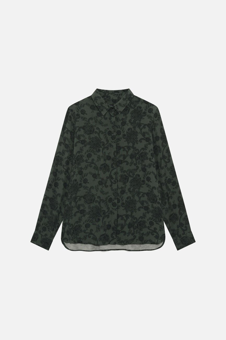 Camicia Jamie vert foncé donna