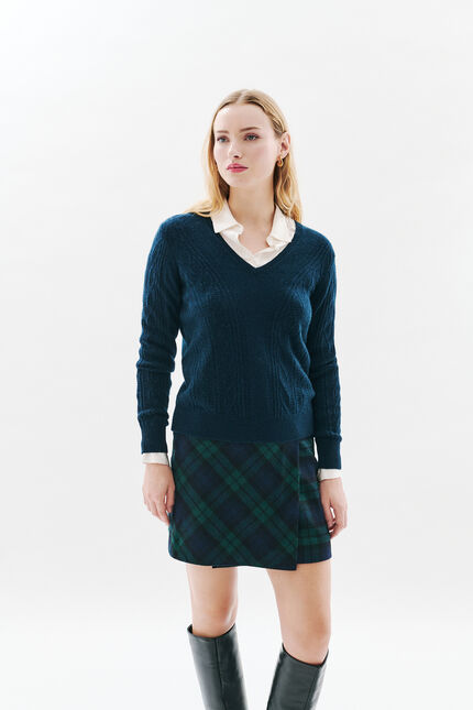 mlise trui marineblauw vrouw