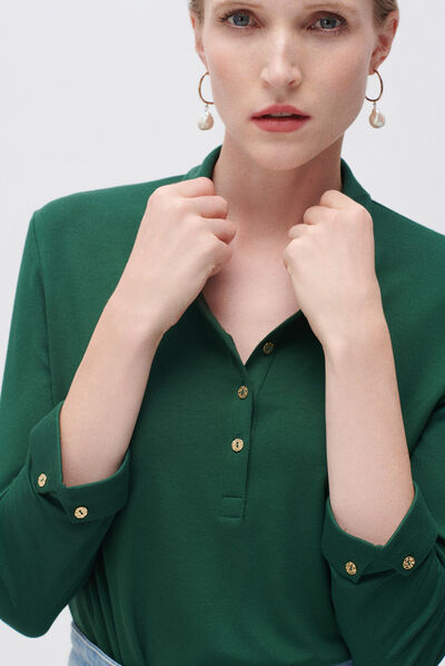 T-shirt tnina vert fonce femme