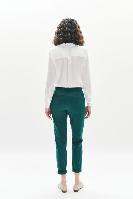 pantalon adelmo vert foncé femme