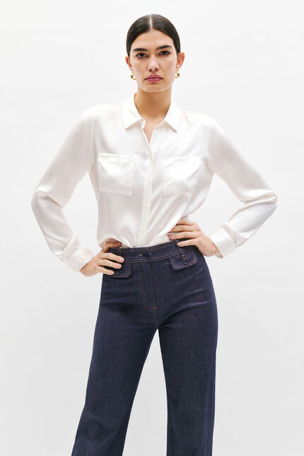 Jean teano denim double stone femme