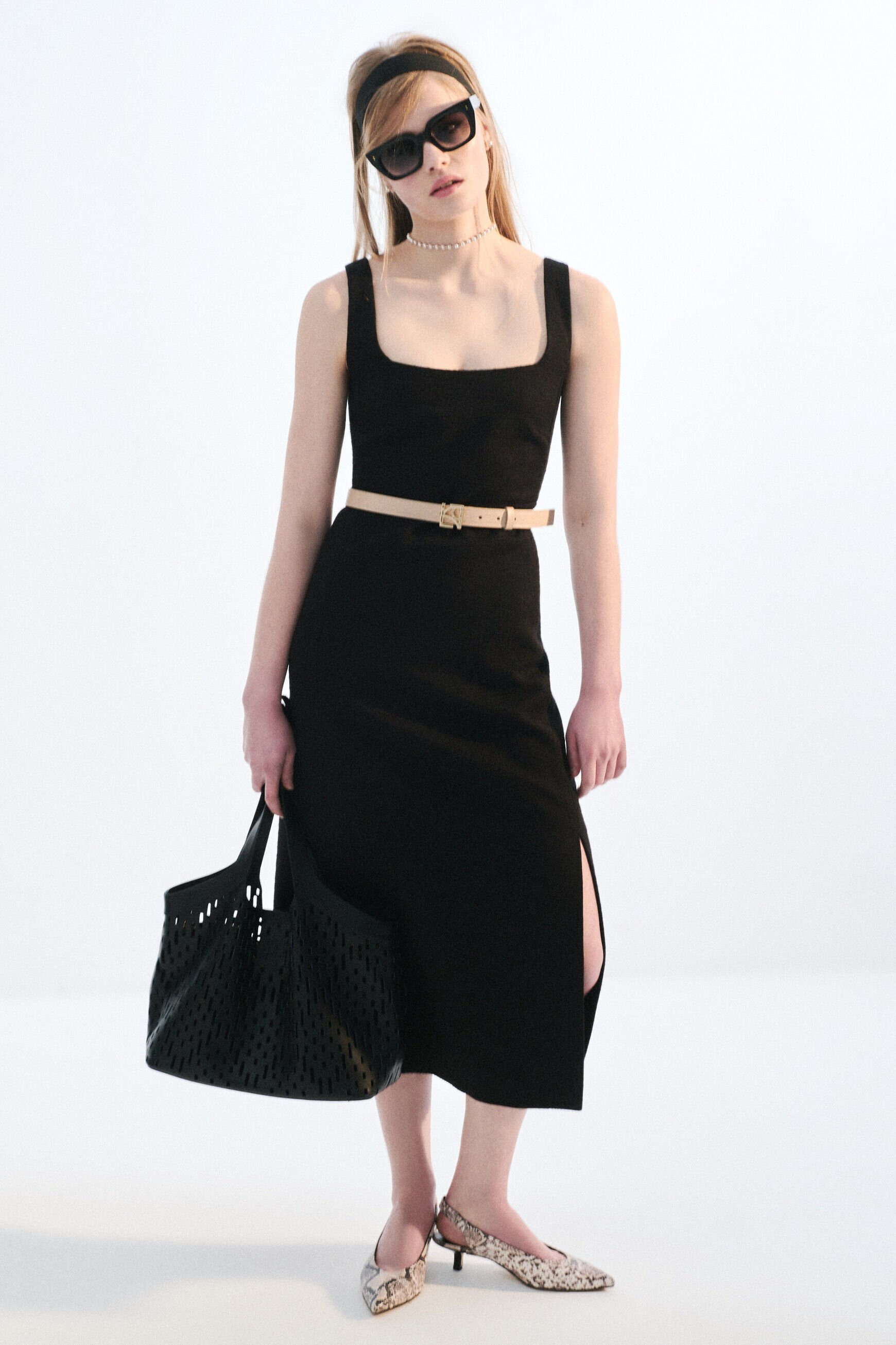Robe Reina noir femme