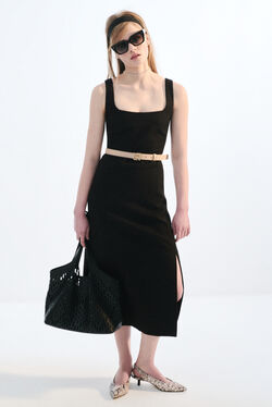 Robe Reina noir femme