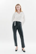 Parmy leather trousers black woman