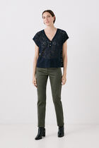 tnoe T-shirt navy blue woman
