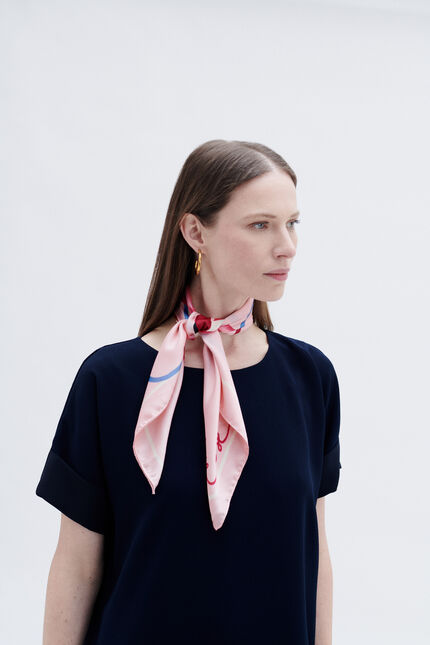 Foulard octobre rose rose femme