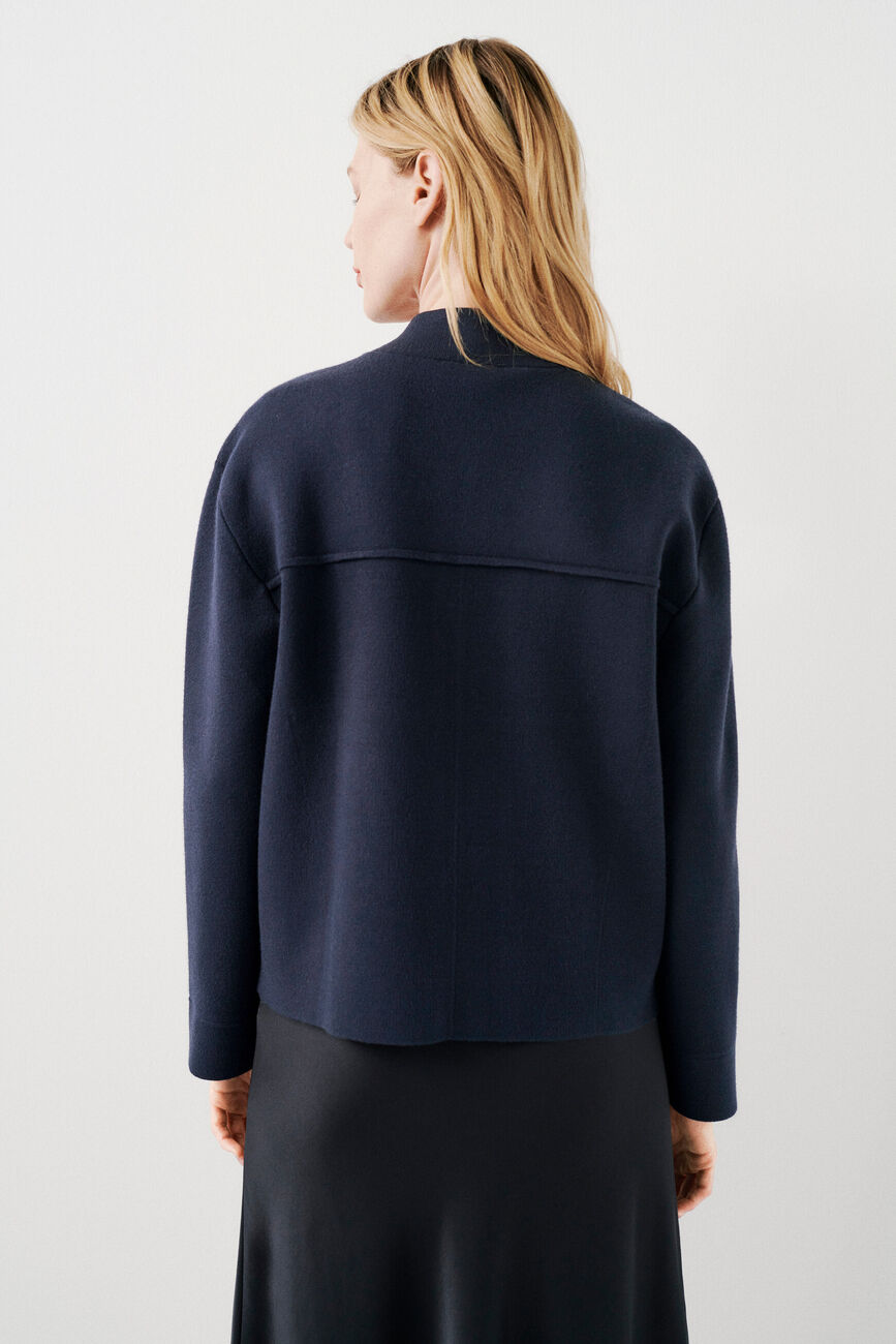 Veste mjames bleu marine femme