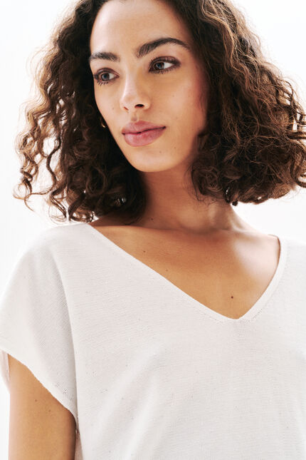 Pull Milania blanc femme