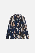 lovely2 blouse navy blue woman