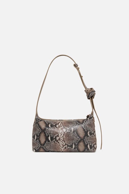 Bolso Soa de cuero natural taupe mujer