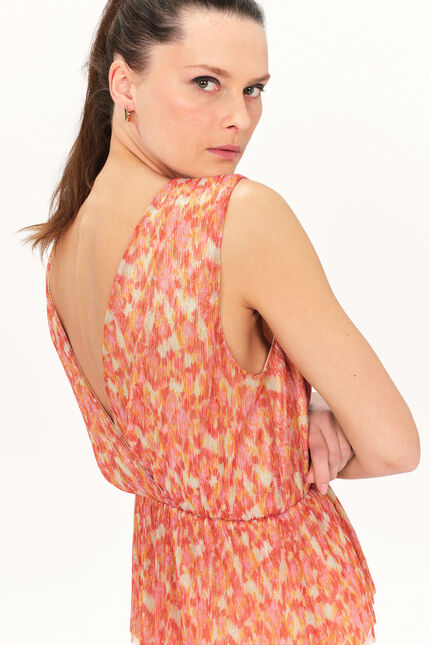 T-shirt tastrid orange femme