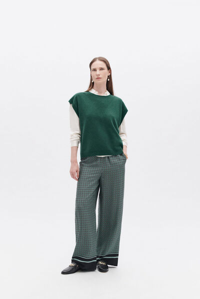 Pull mathilde vert fonce femme