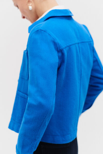 veste minata bleu electrique femme