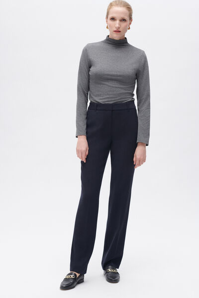 Broek Pclement marineblauw vrouw
