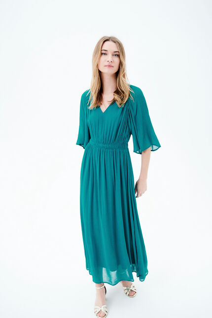 Robe regina bleu turquoise femme