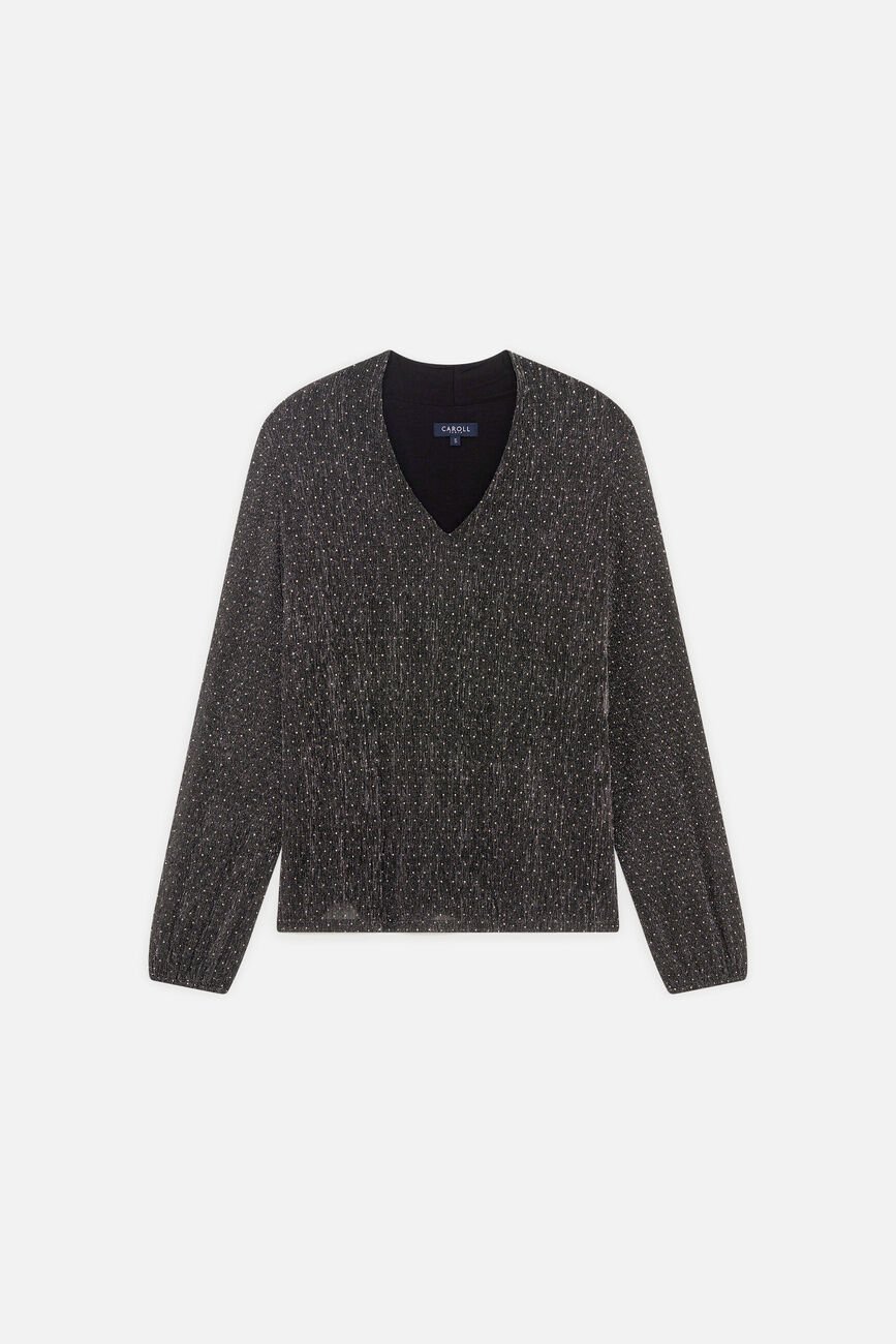 Blouse Tgala gris argent femme