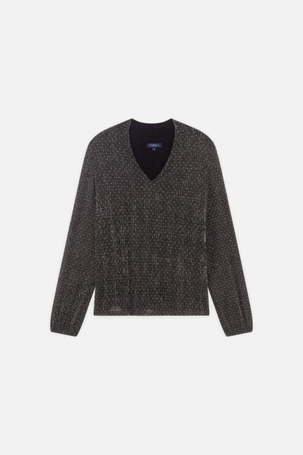 Blusa Tgala gris plata mujer