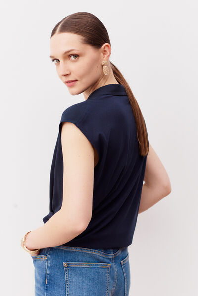 T-shirt Donata marineblauw vrouw