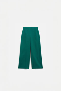 Pantalon pandi 100% lin vert emeraude femme