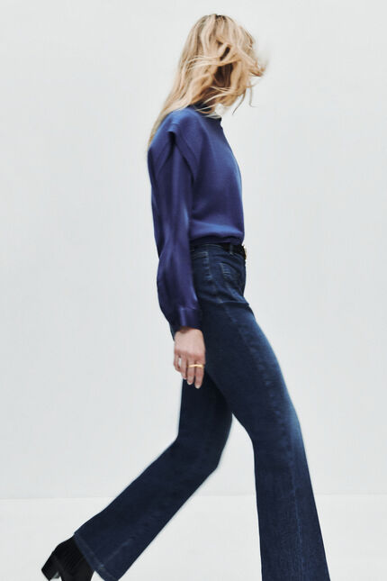 Pantalon pelley denim denim stone femme