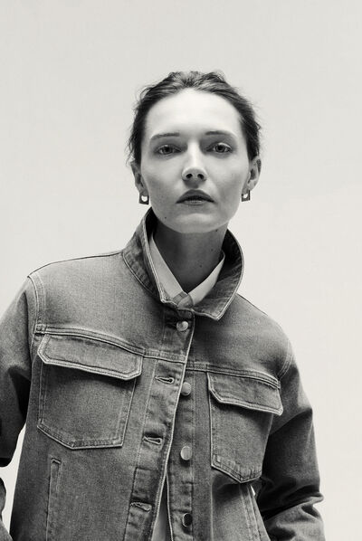 Veste lucy denim stone femme