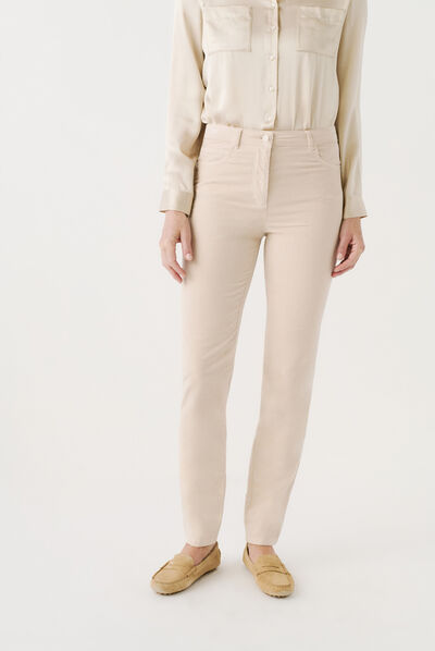pantaloni sylvano beige donna