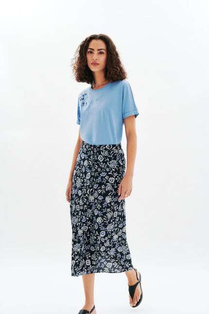 Rok Jdiane2 marineblauw vrouw