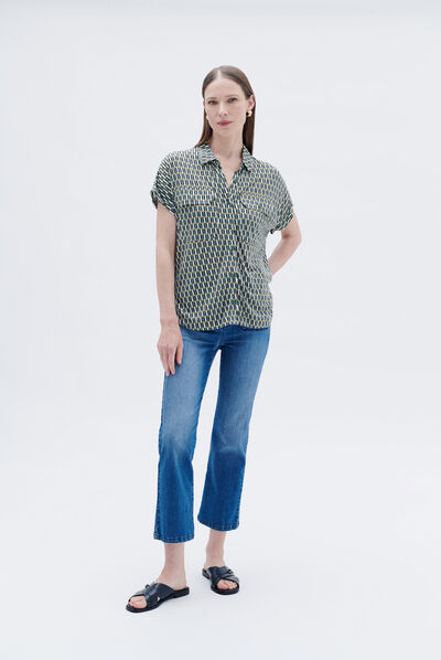 T-shirt eva vert kaki femme
