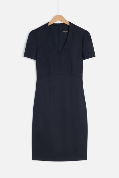 robe opale bleu marine femme