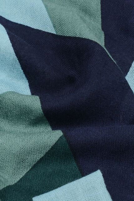 Foulard Liana 100% laine vert pastel femme