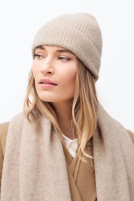 Bonnet Beluxa marron clair femme