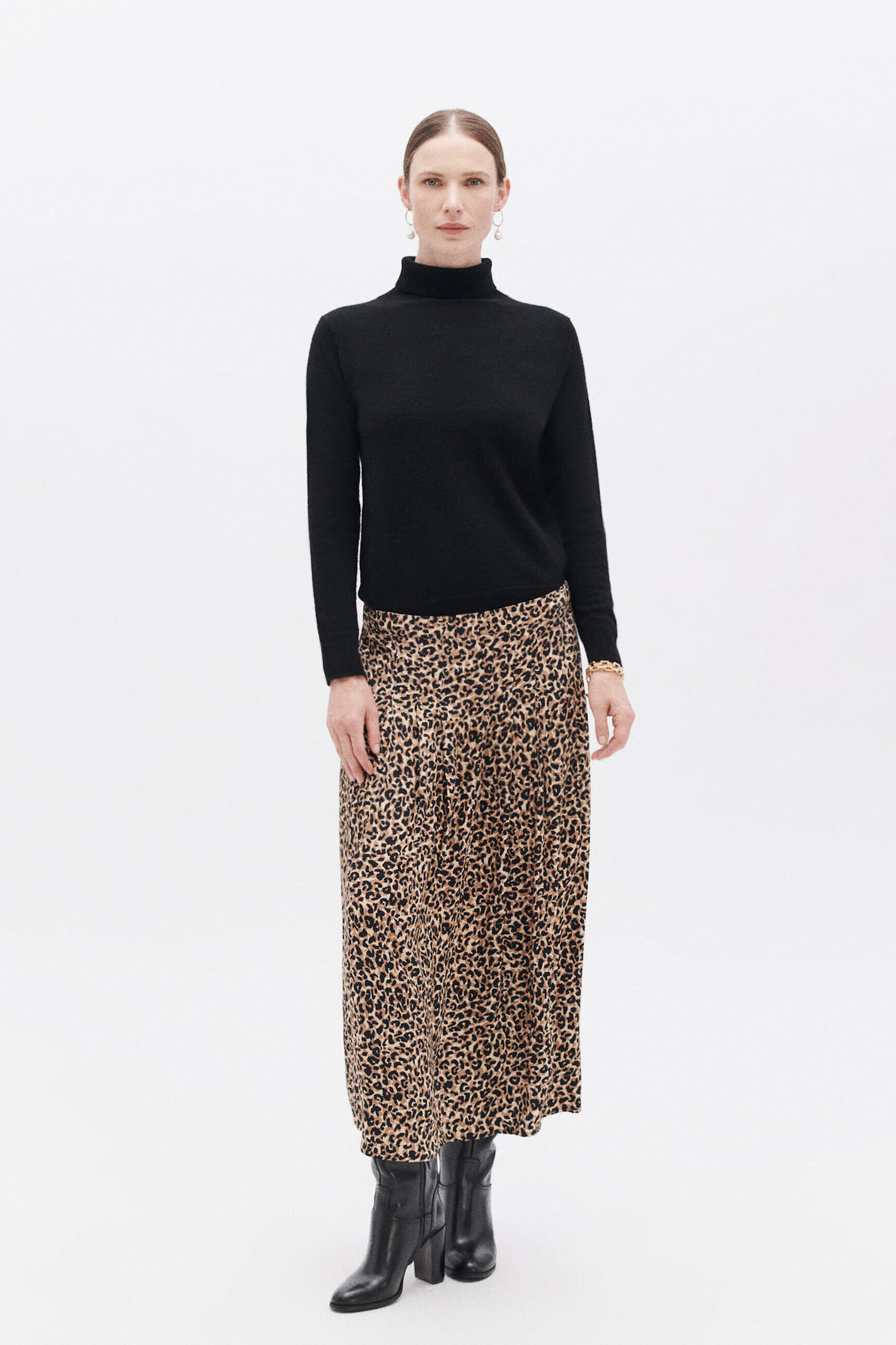Jupe Femme courtes ou longues unies ou imprim s Caroll