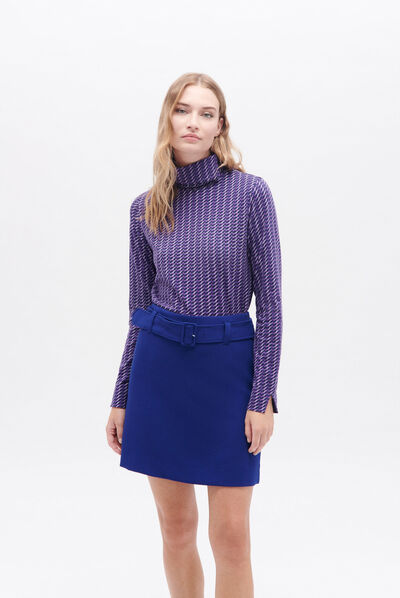 Jupe janyce2 bleu electrique femme