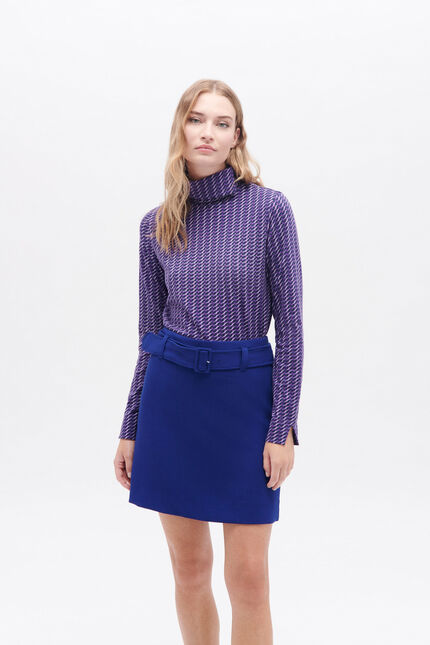 Jupe janyce2 bleu electrique femme