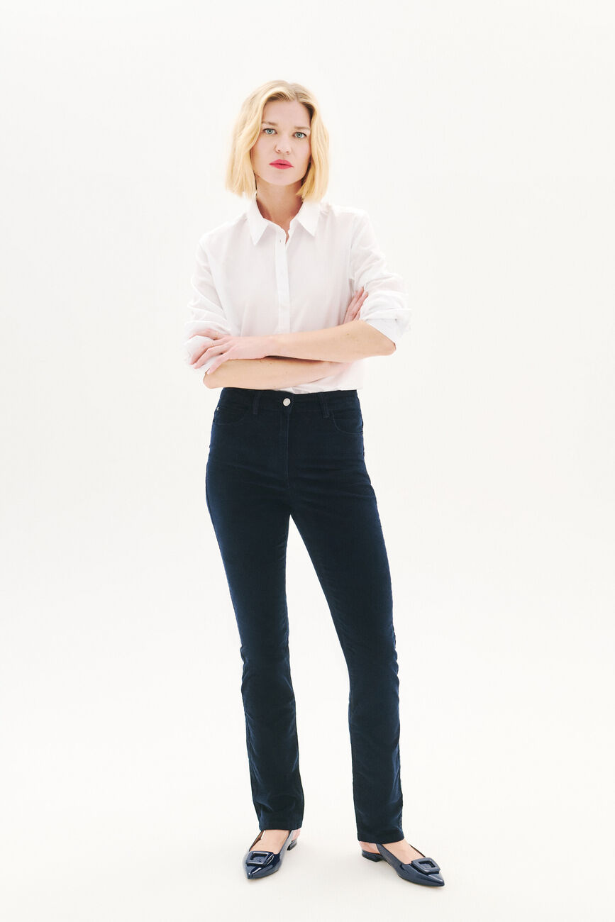 Pantalon pchicagov bleu marine femme