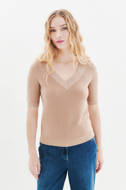Pull Mlevi sable femme