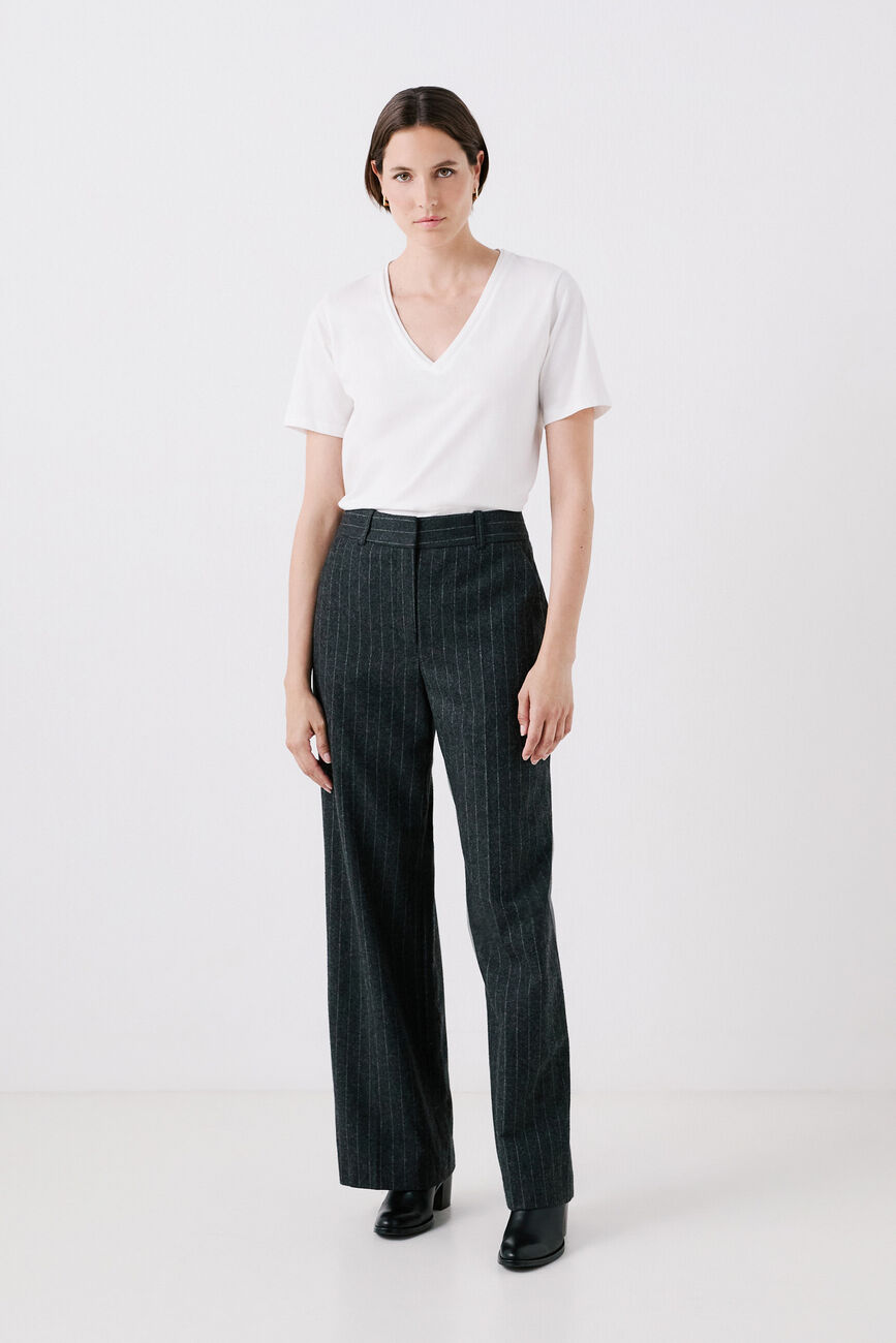 Pants pambre dark grey woman