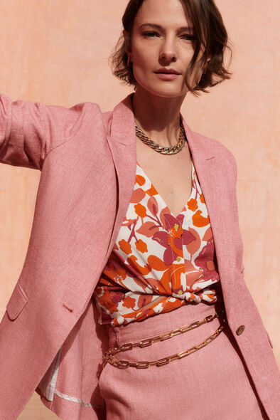Blouse cosa orange femme