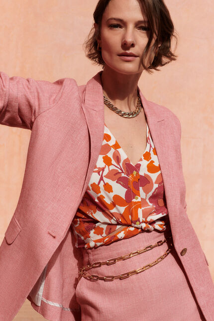 Blouse cosa orange femme