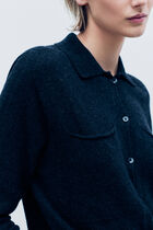 Mpatty sweater made in Italy dark grey woman