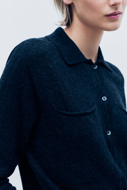 Mpatty sweater made in Italy dark grey woman