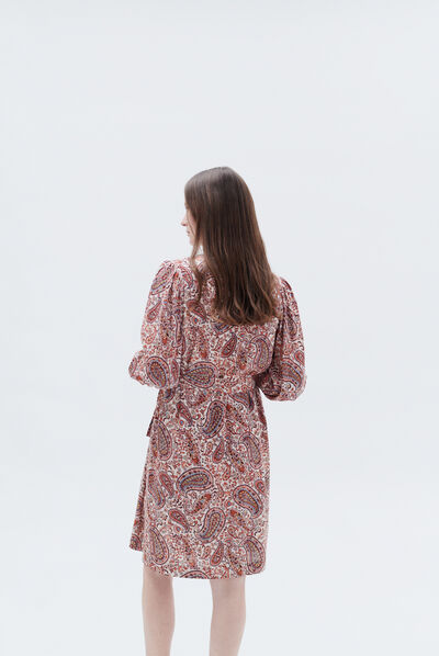 Vestido Riley cámel mujer