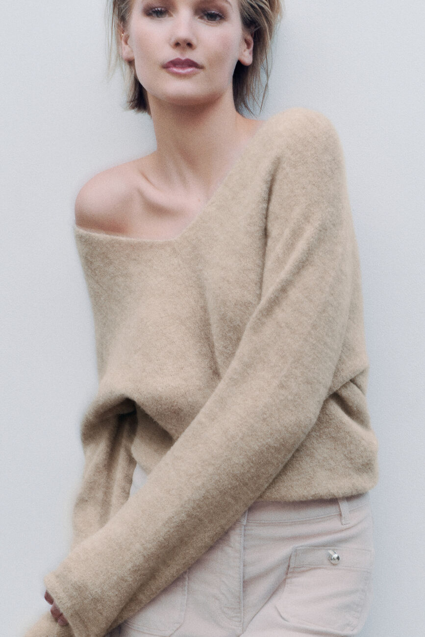 Pull Mterry made in Italy sable femme